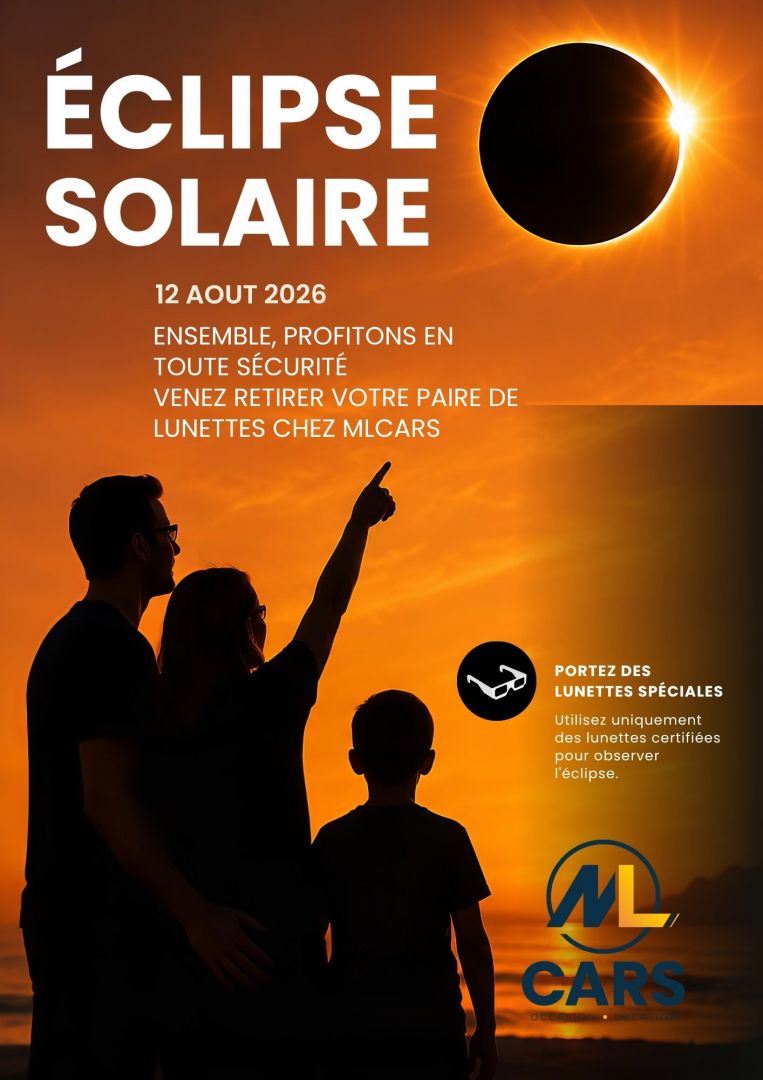 ML Cars - Eclipse solaire du 12 août 2026